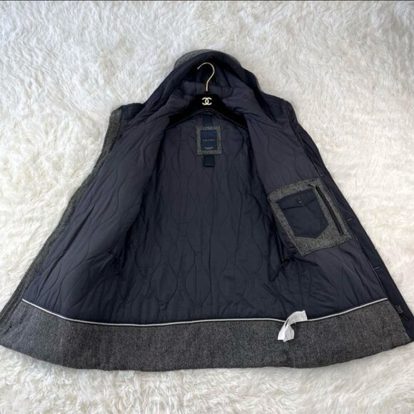 ZARA MAN Herringbone Hooded Jacket/Coat Size L New With Tags - Picture 15 of 15